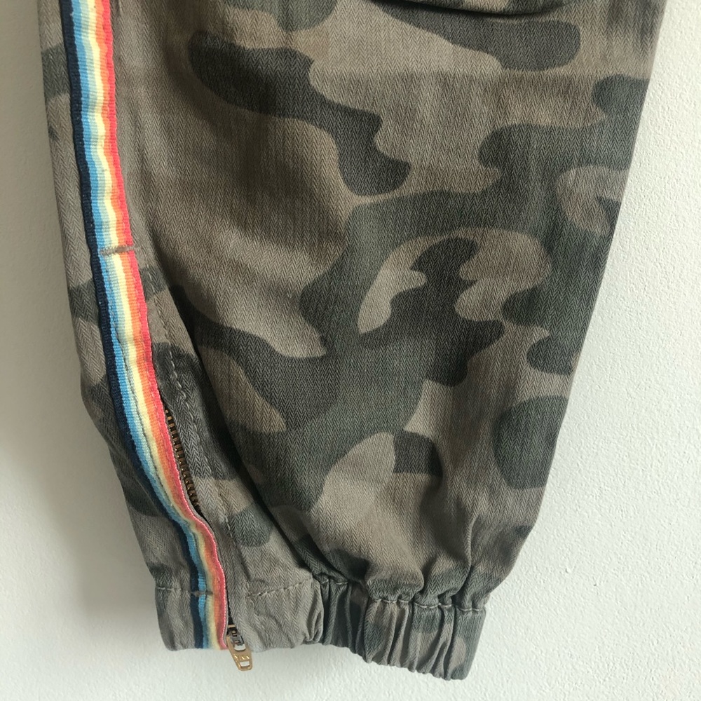 SUNDRY Le Soleil Pants Camo Rainbow Stripe Jogger - Picture 4 of 9